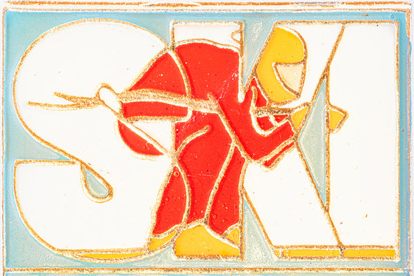 vintage ski pin photography