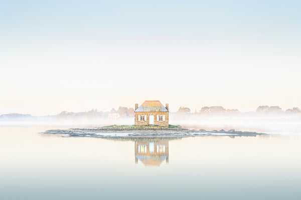 An oyster house on the french coastline. 