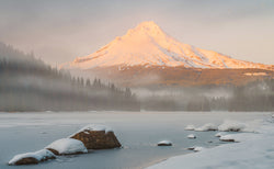 Mt Hood Landscape Photography from Trillium Lake Oregon. 