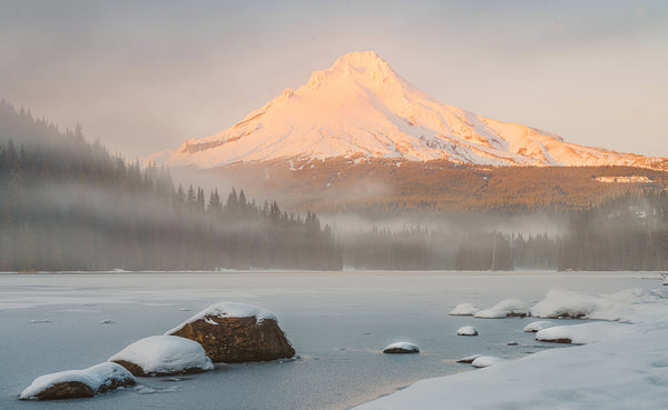 Mt Hood Landscape Photography from Trillium Lake Oregon. 