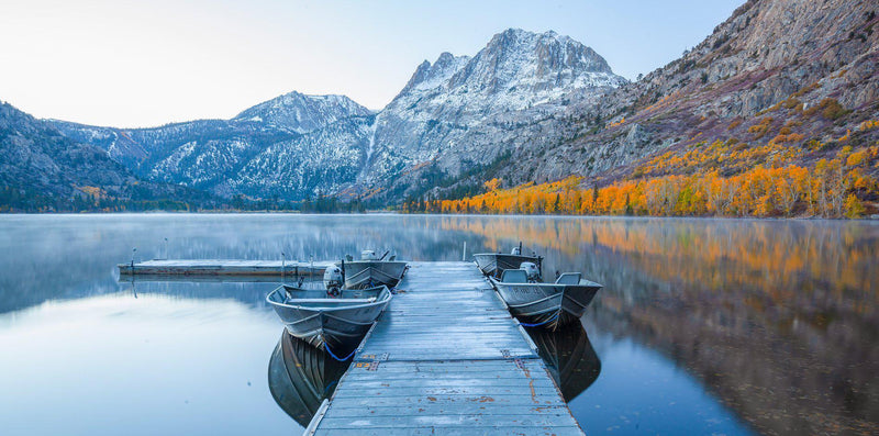 June lake, California and fall colors by Lijah Hanley