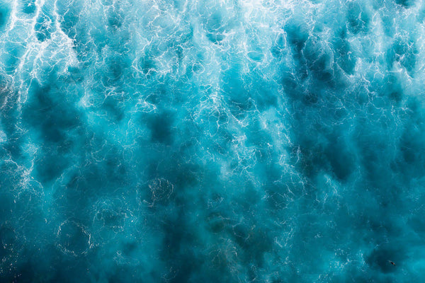 the aftermath of crashing waves in Australia 