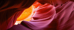 A photograph of antelope canyon in page arizona. 