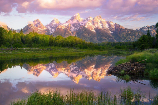 The Grand Tetons at sunrise