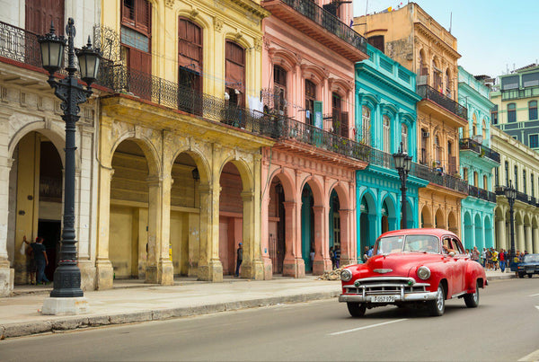 old cars driving in Havana Cuba