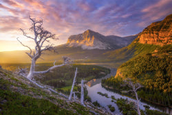 Glacier National Park at sunset