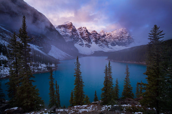 Moraine Lake at sunrise. By Lijah Hanley. 