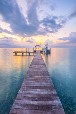 A dock in the Florida Keys at Sunrise