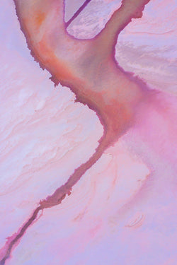 A pink salt lake in Western Australia 