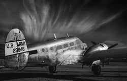 Vintage plane in the tucson boneyard. Fine Art Aviation photography. 