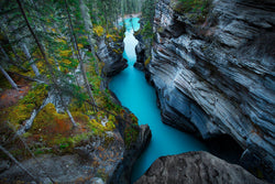 Athabasca canyon in Jasper national park. By Lijah Hanley. 